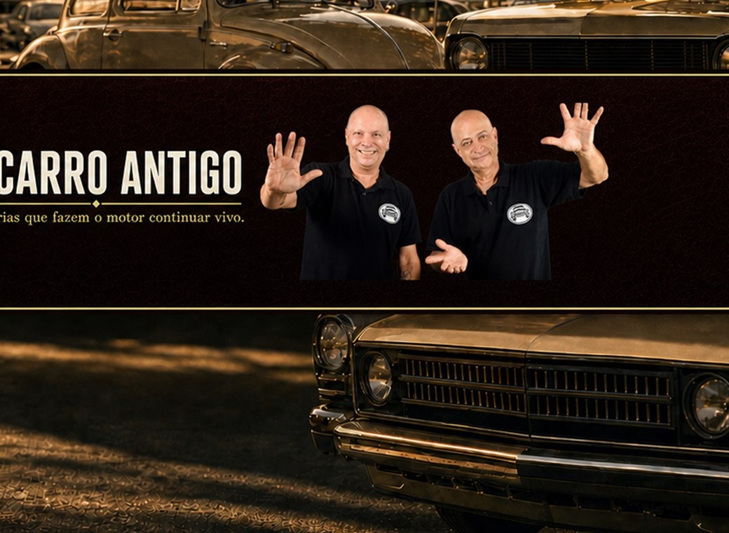 Alex Nogueira e Daniel Varoni, apresentadores do canal O Carro Antigo